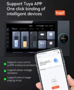 TYSH Tuya 10 Inch Smart Home Control Panel Music Play 2 Gang Relays 2 Way Speakers - Image 5