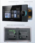 TYSH Tuya 10 Inch Smart Home Control Panel Music Play 2 Gang Relays 2 Way Speakers - Image 4