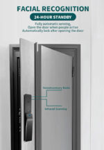 TYSH Camera Tuya Alexa Voice Ip66 Waterproof 3d Face Recognition Real Time Video Intercom Fingerprint Digital Smart Door Lock - Image 2